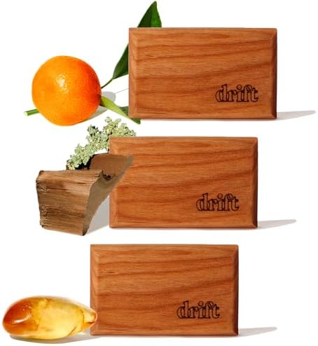 Car Air Freshener - The Original Wood Air Freshener - Car Odor Eliminator - Long Lasting Scent - Essential Oils - Clean Ingredients - Variety 3 Pack Refill - NO CLIP INCLUDED
