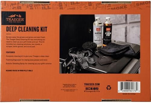 Grills Deep Cleaning Kit, Detailing Spray, Degreaser & Scraper Set