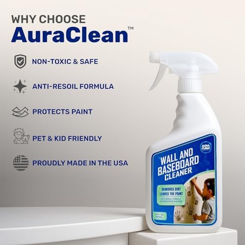 Wall & Baseboard Cleaner - Non-Toxic, Kid & Pet Safe, USA Made