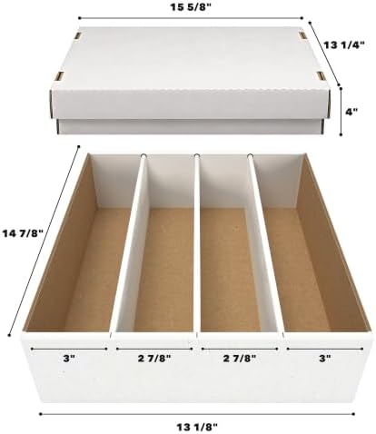 Trading Card Storage Box, 2-Pack, 3200 Count Monster Box, Woodhaven