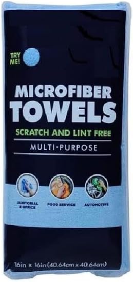 Member Mark Premium Microfiber Cleaning Towels 36 Count (Choose Color) (Blue)
