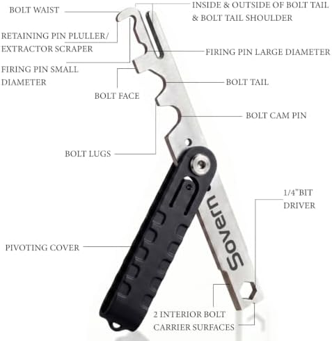 Sovern Professional Carbon Removal & Bolt Cleaning Scraper Kit with CPL 3-in-1 Cleaning, Lubricating & Protective Oil