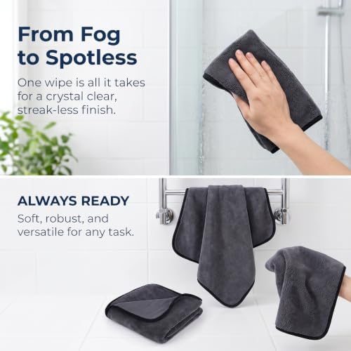 Jeaver Window Cleaning Cloth XXL 24x16 Inches, Jeavercloth Microfiber Cleaning Cloth, Streak-Free for Glass, Mirrors & All Surfaces, Javer Cloth for Windows (1pc)