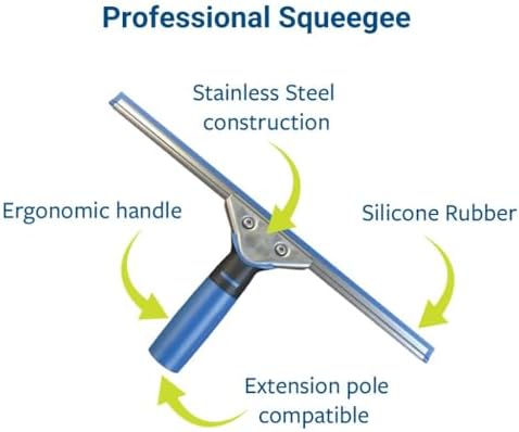 Professional Squeegee & Window Washer Cleaning Combo