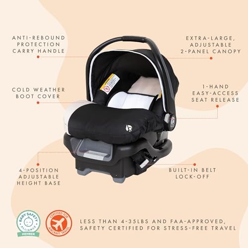 Ally Newborn Baby Infant Car Seat with Cover and Harness, Khaki