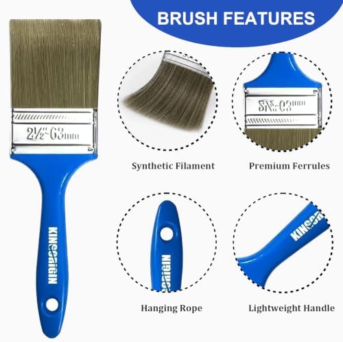King Origin Paint Brush Set 30 Pack Paint Brushes 0.5" 1" 1.5" 2" 2.5"