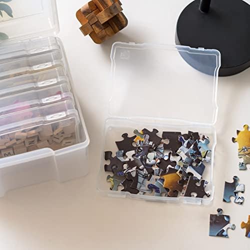 Photo Storage Box |Made in USA| 6 Cases - Clear
