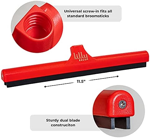 Mighty Pet Hair Removal Tool Detailer Head (NO HANDLE) Dog & Cat Fur Clean-Up for Carpets and Rugs. Fits on ALL standard broom sticks.