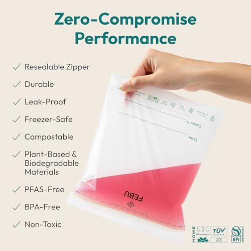 Compostable Food Storage Bags Variety Pack, 260 Count