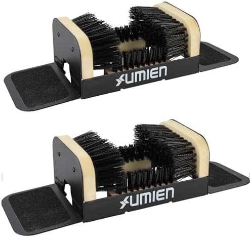 Boot Scraper Outdoor Shoe Brush 2-Pack with Flaps, Mud & Snow