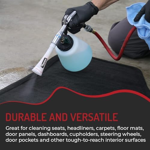 Vortex I Air Cleaning Gun – Deep Cleans Auto Interiors & Exteriors – Compressed Air Powered – Car Detailing Tool for Dirt, Dust, Grime & Stains