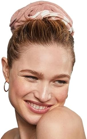 Microfiber Quick-Dry Hair Towel Scrunchie - Terracotta, 2 pcs