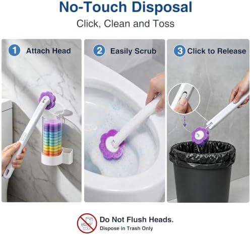 Disposable 30 Rainbow Refills Brush with 2X Water-Activated Cleaning Fluid
