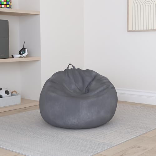 Stuffed Animal Storage Bean Bag Chair Cover (No Filler) Washable
