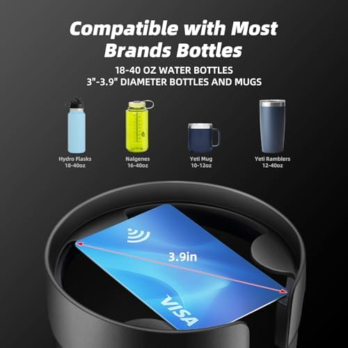 TYKOR Car Cup Holder Expander, Extender for Car with Adjustable Base
