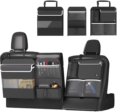 Back Seat Trunk Organizer Hanging Car Organizer Trunk Foldable Cargo Storage with 7 Large Pockets