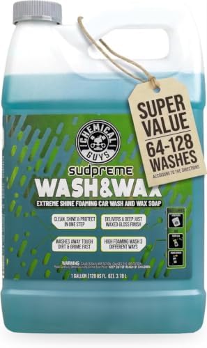 Sudpreme Wash & Wax High Suds Carnauba Car Soap, 1 Gallon