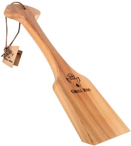Grill Dog Cedar Hog BBQ Grill Brush Scraper - Full Size