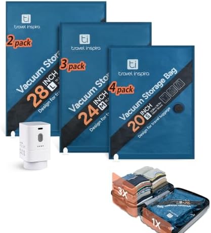 Oxford Fabric Vacuum Storage Bags for Travel, Tear & Scratch Resistant