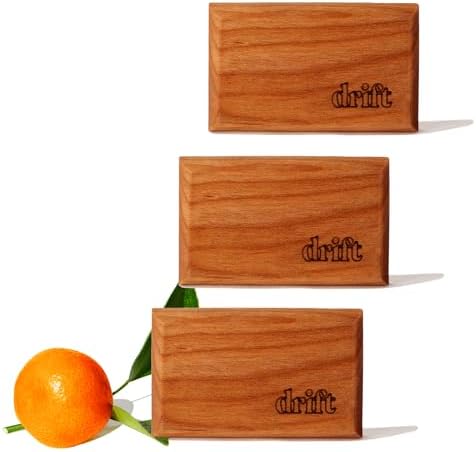Car Air Freshener - The Original Wood Air Freshener - Car Odor Eliminator - Long Lasting Scent - Essential Oils - Clean Ingredients - Grove Scent 3 Pack Refill - NO CLIP INCLUDED