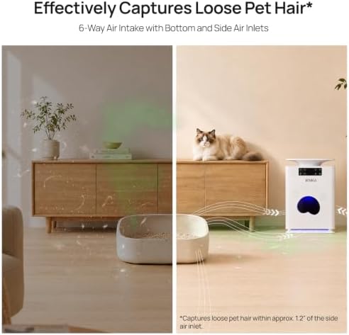 Pet Air Purifier for Home Pets Large Room, PetAir, APH2500P, White