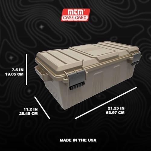 ACDC30 Divided Ammo Crate Box, Made in USA, Lockable Ammo Storage Box