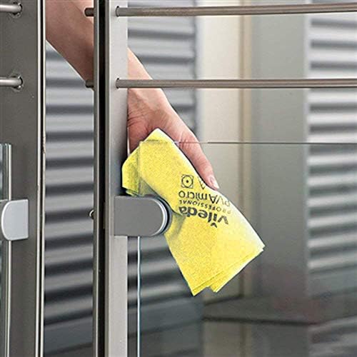 Professional | PVA Microfiber Cloth | All Purpose Cleaning Shammy | Shiny Streakfree Results | Synthetic Chamois Towel | Ideal for Hard Surfaces | Smooth Absorbent Materials | 5 Pack | Yellow