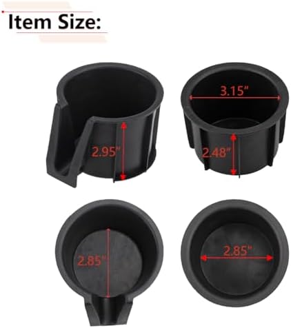 2PCS Cup Holder Insert Compatible with Toyota 4Runner