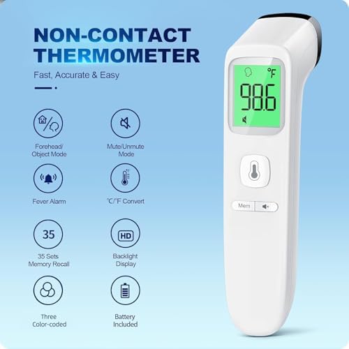 No-Touch Thermometer for Adults and Kid, Accurate Baby Thermometer