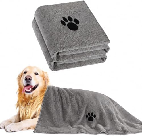 2 Pack Extra Large 55*36 Inch Microfiber Dog Towels for Drying Dogs
