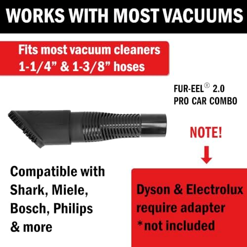 PRO 2.0 Pet Hair Vacuum Attachment, Pet Hair Remover 2 Rubber Heads