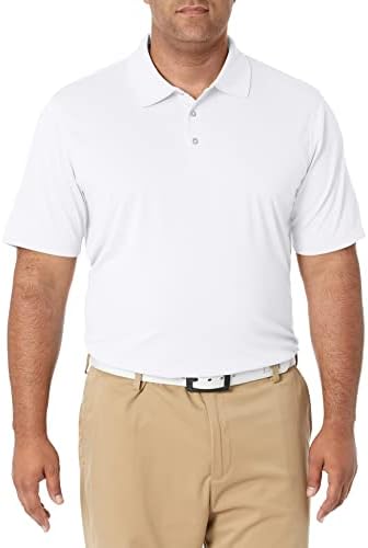 Men's Regular Fit Golf Polo Shirt, Moisture-Wicking Quick Dry, Recycled Polyester, Short Sleeve