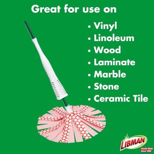 Libman Wonder Mop Head Refills, Microfiber Mop Heads, 3 Pack