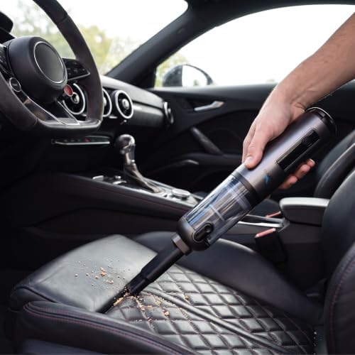 Cordless Car Vacuum, 20000Pa Handheld Vacuum for Pet Hair, 4-in-1 Portable with Blower & Inflator, 3 Speeds, USB-C Rechargeable, 0.9 lb Lightweight, for Car, Home, Office Keyboards