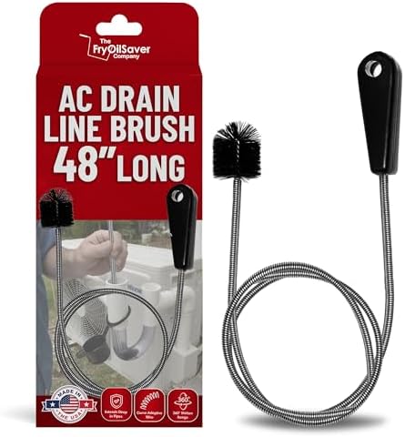 FryOilSaver Co. B313C 48-Inch Long Flexible Tube Brush, Pipe Snake