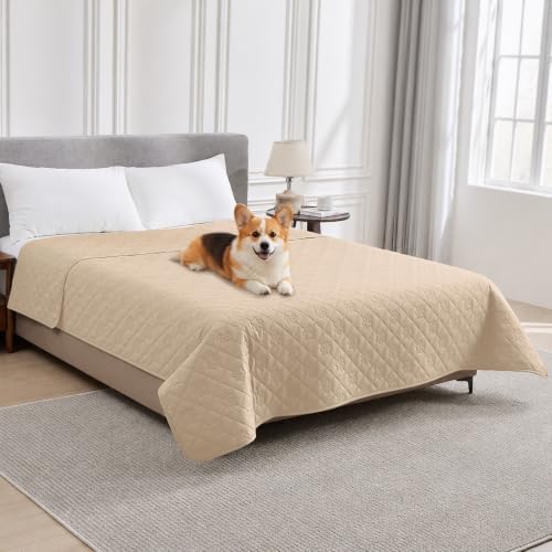 Waterproof Bed Cover for Dogs, Pet Blanket for Mattress Washable