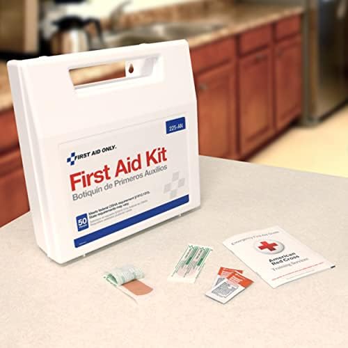 225-AN 50-Person OSHA-Compliant First Aid Kit, Emergency First Aid Kit for Office, Home, Car, and Worksites, 195 Pieces