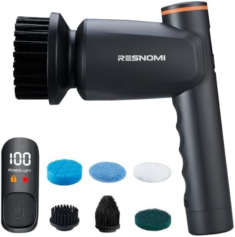 Electric Spin Scrubber, Cordless Bathroom Cleaning Brush, 2 Speeds