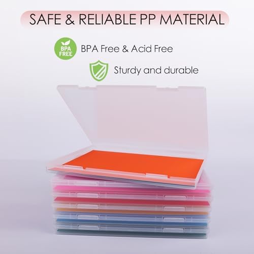6 Pack Photo Storage Box, Fits 8" x 10" Photo & A4 Paper, Clear