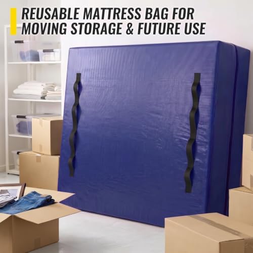 Extra Heavy Duty Mattress Bags Bed Cover for Moving & Storage, Queen