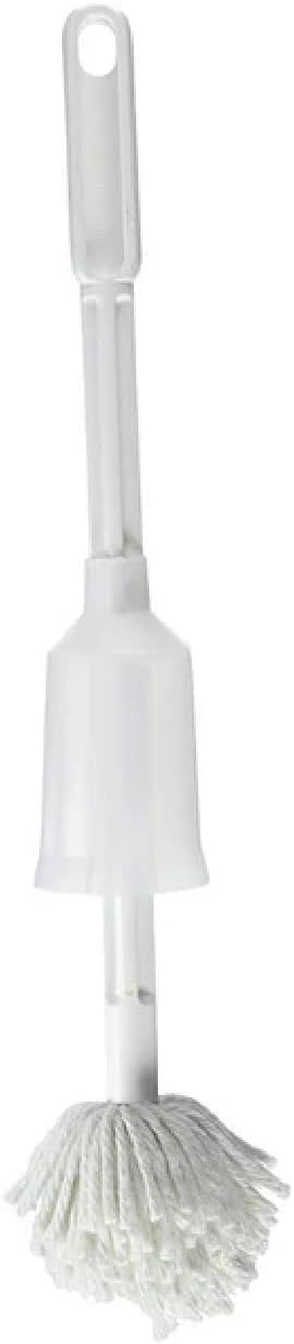 Toilet Bowl Cleaner Brush – Antimicrobial Toilet Swab with Soft Non-Scratch Head, Long Handle, Deep Cleaning Under Rim (Pack of 1)