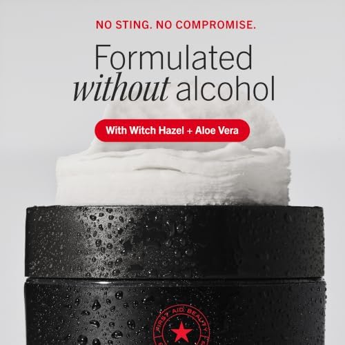 First Aid Beauty Ingrown Hair Pads for Men, Razor Bump Aftershave, 60 Ct
