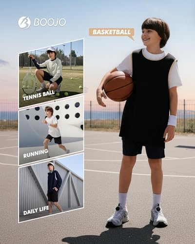 3 Pack Athletic Basketball Boys Shorts with Pockets - Kids Soccer Clothes