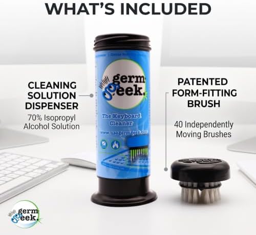 Keyboard & Electronics Cleaner | Reusable Brush + Solution