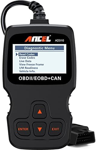 AD310 Classic Enhanced Universal OBD II Scanner Car Engine Fault Code Reader CAN Diagnostic Scan Tool, Read and Clear Error Codes for 1996 or Newer OBD2 Protocol Vehicle (Black)