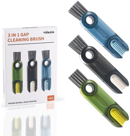 3 in 1 Cup Lid Gap Cleaning Brush Set, Multifunctional Insulation Bottle Cleaning Tools, Mutipurpose Tiny Silicone Cup Holder Cleaner, Home Kitchen Cleaning Tools