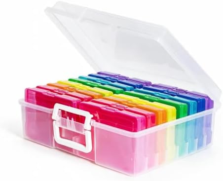 Photo Storage Boxes with Handle, Photo Organizers and Storage