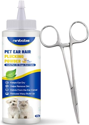Upgraded Dog Ear Powder with 5.5 Inch Hair Removal Tool