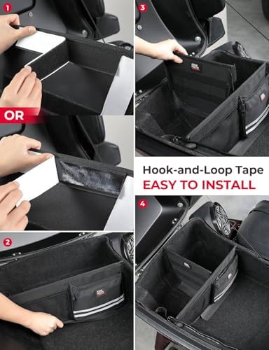 Organizer for Tour Pack Storage bag with Mesh Pocket and Dividers