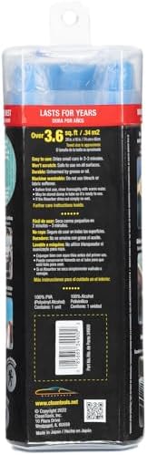 The absorber XL 29-Inch x 18-Inch, Blue - Synthetic Premium Drying Chamois Cloth for Cars and Trucks - Super Absorbent, Scratch-Free and Washable
